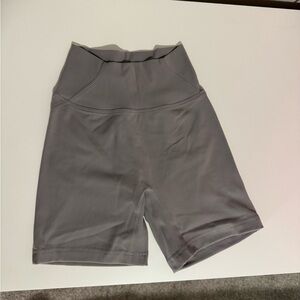 Gray Alphalete Women's High-Waisted Shorts